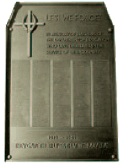 WWII Plaque for the War Dead