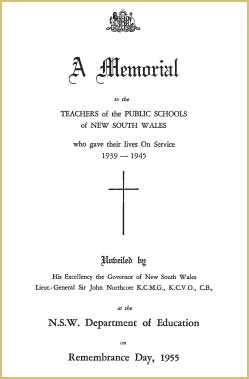 A memorial certificate