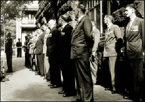 Guard of Honour including Tom Spencer 